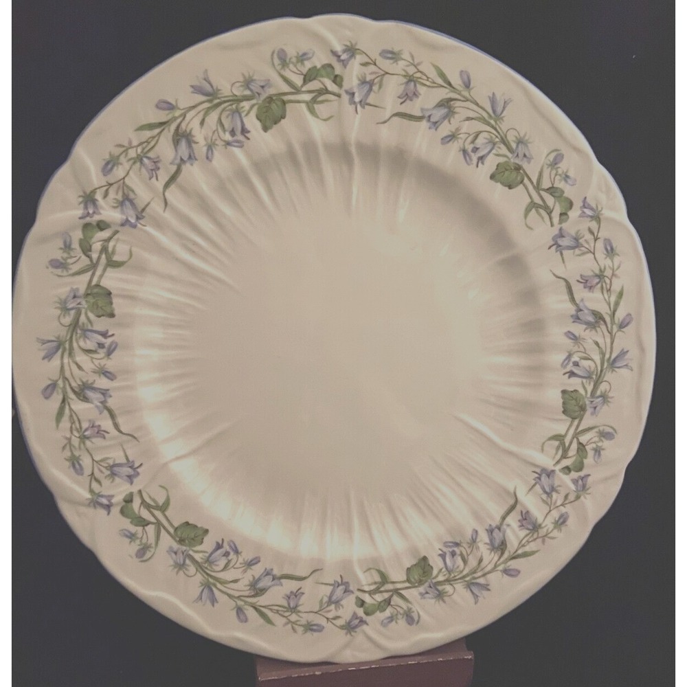 Shelley Harebell 6" Bread & Butter‎ Plate (s) Oleander Shape Blue Flowers